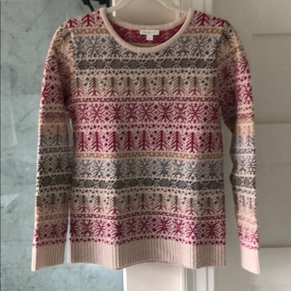 Garnet Hill Fair Isle sweater